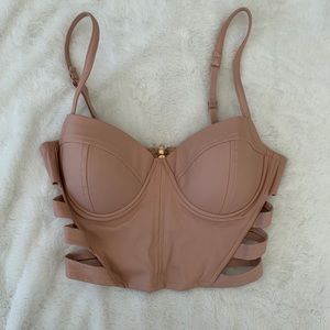 2 Piece Pink Leather Set